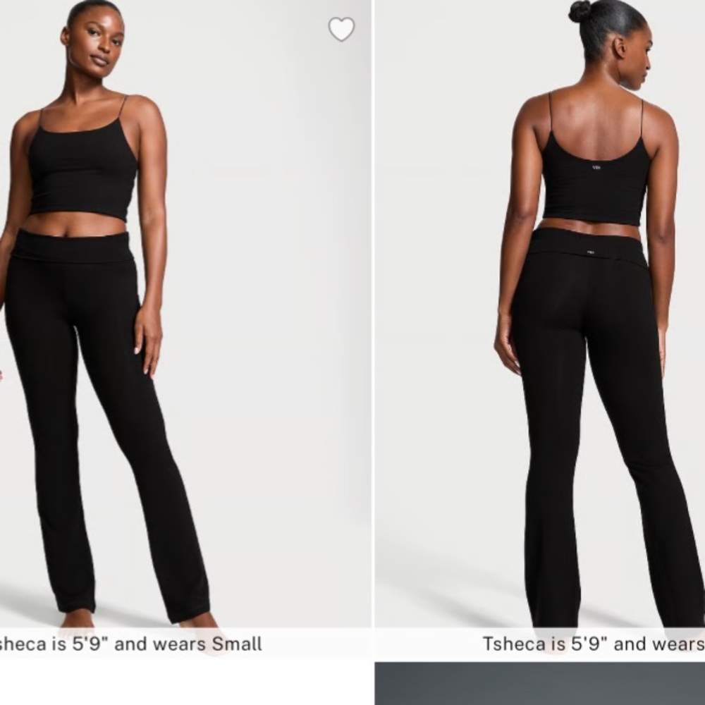 PINK Victoria's Secret Black Flare Pants